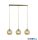 ALADDIN 1623-3SM Balls 3Lt Bar Pendant - Chrome > Smoked Glass