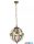 ALADDIN 1717-25AB Lux & Belle 25cm Pendant - Antique Brass Metal & Clear Glass