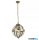 ALADDIN 1717-30AB Lux & Belle 30cm Pendant -Antique Brass Metal  & Clear Glass