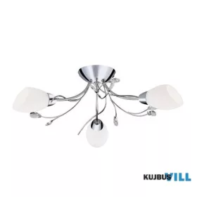   ALADDIN 1763-3CC Gardenia 3Lt Flush - Polished Chrome & Glass