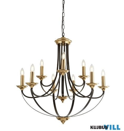 ALADDIN 1849-9BZ Belfry 9Lt Pendant - Dark Bronze > Brass Metal