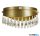ALADDIN 19211-1GO Jewel LED Flush Ceiling Light - Gold > Crystal