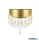 ALADDIN 19211-2GO Jewel 2Lt Wall Light - Gold Metal & Crystal