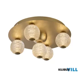   ALADDIN 20923GO Asteroid Led Flush,Gold Metal with Clear Acrylic Balls