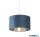 ALADDIN 21027TE Teal Velvet Shade with Silver Inner - 38cm