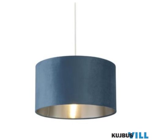 ALADDIN 21027TE Teal Velvet Shade with Silver Inner - 38cm