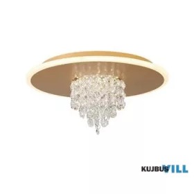   ALADDIN 21126-32GO Deluge LED Flush, Gold Metal with Crystal Glass