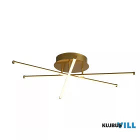   ALADDIN 21951-3GO Lux & Belle 3Lt LED Ceiling Light - Gold Metal & Opal