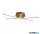 ALADDIN 21951-3GO Lux & Belle 3Lt LED Ceiling Light - Gold Metal & Opal