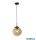 ALADDIN 22123-1BK Punch Pendant - Black with Punched Champagne Glass