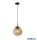 ALADDIN 22123-1BK Punch Pendant - Black with Punched Champagne Glass