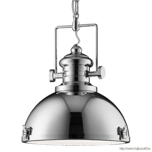 ALADDIN 2297CC Louisiana Industrial Pendant - Chrome > Clear Lens