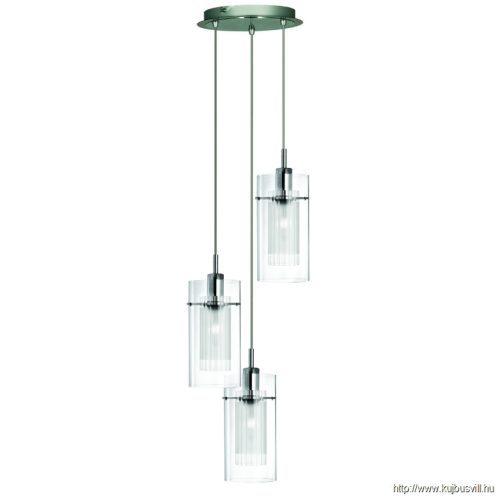 ALADDIN 2300-3 Duo I 3Lt Pendant - Chrome > Double Glass