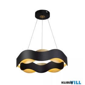   ALADDIN 23050-400BK Lux&Belle LED Pendant -Matt Black Metal & Matt Crackle Gold