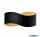 ALADDIN 23051BK Lux&Belle LED Wall Light- Matt Black Metal & Crackle Gold