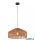 ALADDIN 23210-50BK Lux & Belle Pendant - Black Metal & Natural Jute Effect