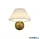ALADDIN 23310GO Danish Rechargeable Wall Light, Gold Metal with White Pleate
