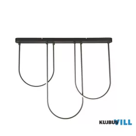 ALADDIN 23325BK Chime LED Flush Matt Black Metal