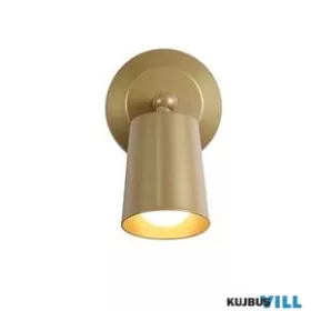 ALADDIN 23340GO Cone Rechargeable Wall Light, Gold Metal