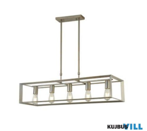 ALADDIN 2415-5SI Heaton 5Lt Pendant - Brushed Silver/Gold