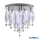 ALADDIN 2456-6CC Spindle 6Lt LED Remote Control Flush - Chrome & Glass