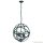 ALADDIN 2474-4BK Orbit 4Lt Pendant - Black Metal