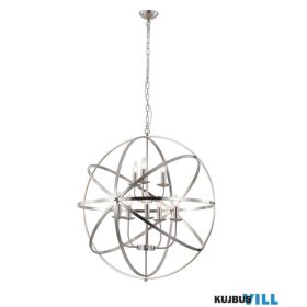 ALADDIN 2478-8SS Orbit 8Lt Pendant, Satin Silver Metal