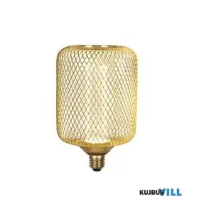ALADDIN 26002GO Wire Mesh Effect Drum Lamp - Gold Metal