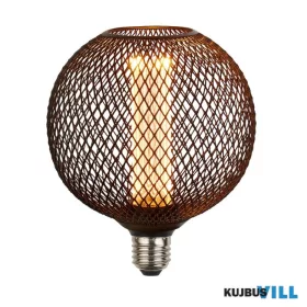 ALADDIN 26003BK Wire Mesh Effect Globe Lamp - Black Metal