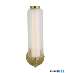   ALADDIN 26253SB Mod LED Wall Light, Satin Brass Metal, Opal Acrylic & Clear