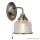 ALADDIN 2671-1AB Bistro II Wall Light - Antique Brass > Holophane Style Glass