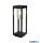 ALADDIN 28731-450 Atlanta 450mm Outdoor Post - Black Metal > Clear Diffuser