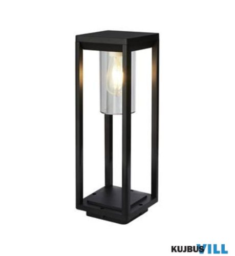 ALADDIN 28731-450 Atlanta 450mm Outdoor Post - Black Metal > Clear Diffuser