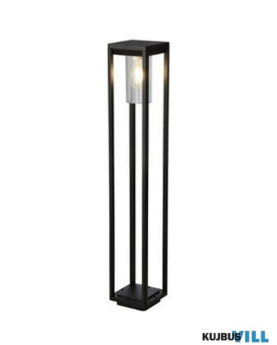 ALADDIN 28731-900 Atlanta 900mm Outdoor Post - Black Metal > Clear Diffuser