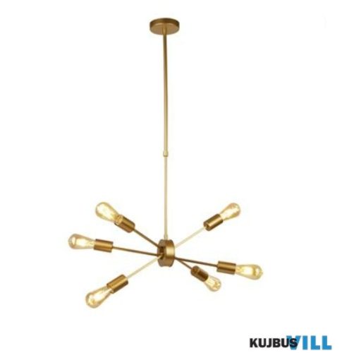 ALADDIN 2906-6GO Alpha 6Lt Pendant - Gold Metal