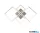 ALADDIN 2914SS Wall Art 4Lt LED Flush Light - Satin Silver