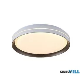 ALADDIN 29612-39WH Saucer LED Flush, White and Latte Metal