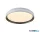 ALADDIN 29612-39WH Saucer LED Flush, White and Latte Metal