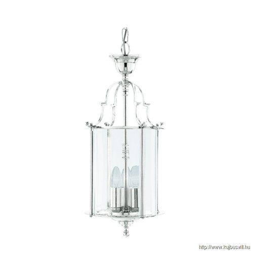 ALADDIN 3003-10CC Bevelled Lantern 3Lt Pendant - Chrome > Glass