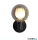 ALADDIN 30506BK Luminsphere 1Lt Wall Light, Matt Black Metal with Smoked Gla