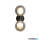 ALADDIN 30507BK Luminsphere 2Lt Wall Light, Matt Black Metal with Smoked Gla