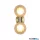 ALADDIN 30507GO Luminsphere 2Lt Wall Light, Brass with Champagne Glass IP44