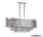 ALADDIN 3055-5CC Mica 5Lt Semi -Flush - Chrome Metal