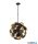 ALADDIN 3074-4BG Discus 4Lt Pendant - Black Metal/PC Discs