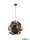 ALADDIN 3076-6BG Discus 6Lt Pendant - Black Metal/PC Discs