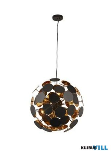 ALADDIN 3076-6BG Discus 6Lt Pendant - Black Metal/PC Discs