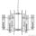 ALADDIN 3096-6CC Milo 6Lt Pendant - Chrome > Glass Shades