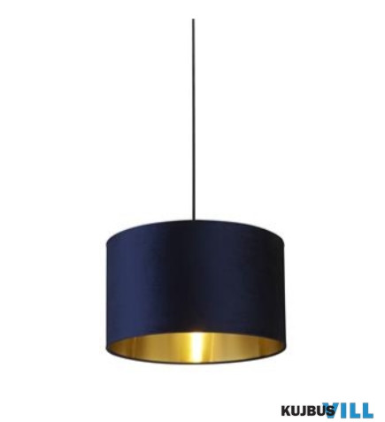 ALADDIN 31040AZ Navy Velvet Shade with Gold Inner - 40cm