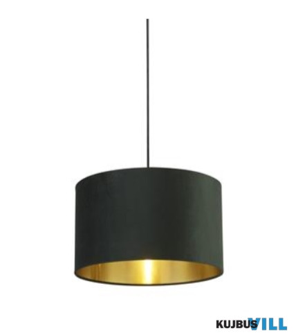 ALADDIN 31040GR Green Velvet Shade with Gold Inner - 40cm