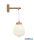 ALADDIN 31412-1NA Ella Wall Lamp - Wood with opal ribbed glass shade